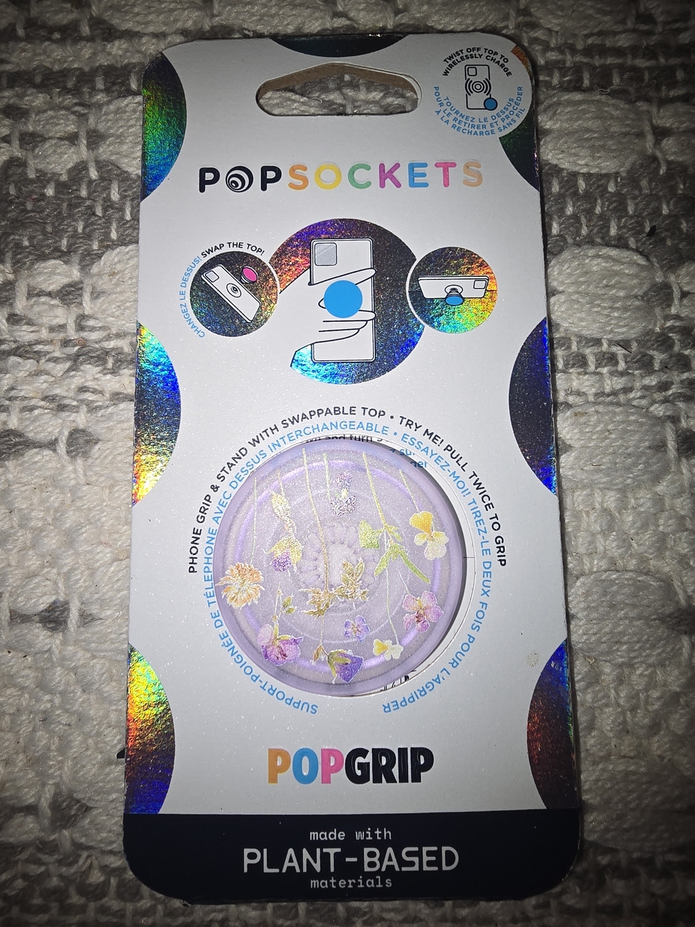 PopSockets PopGrip Lavender Floral Phone Grip